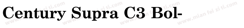 Century Supra C3 Bol字体转换